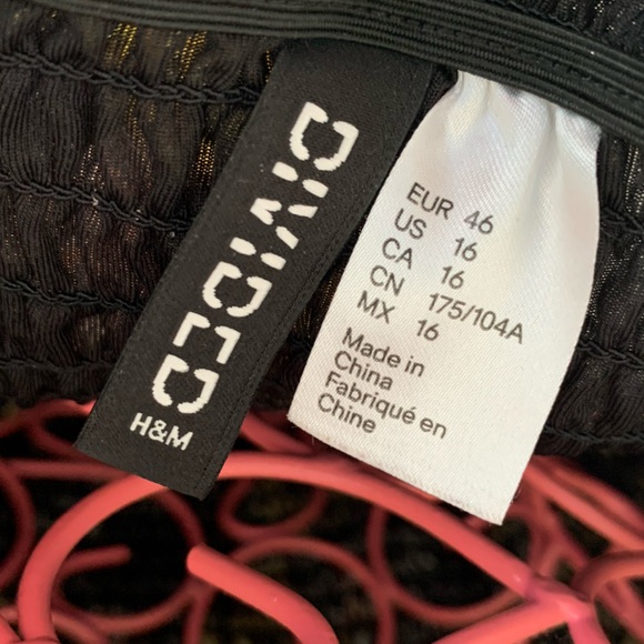 H&M Bell sleeve off the shoulder sheer floral maxi dress - Picture 8 of 8